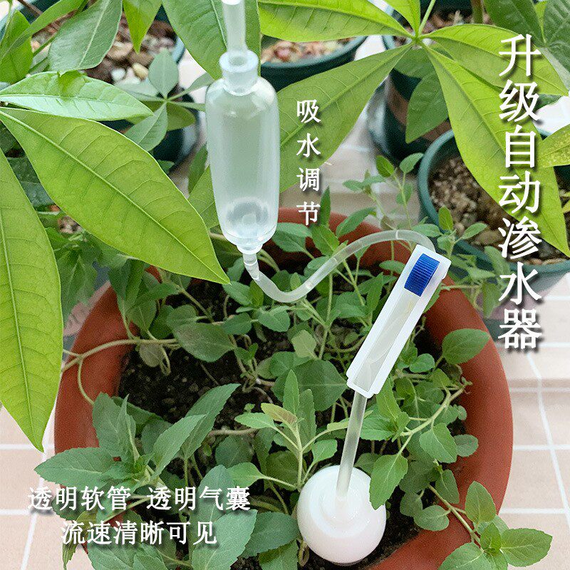 植物懒人软管自动浇花器假期旅游出差家用滴灌浇水滴水渗水器