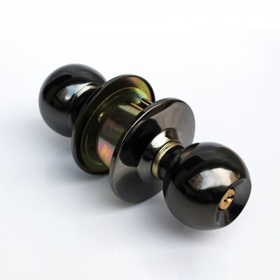 厂家直供587球形锁卧室房门卫生间亮黑门锁通道木门把手锁