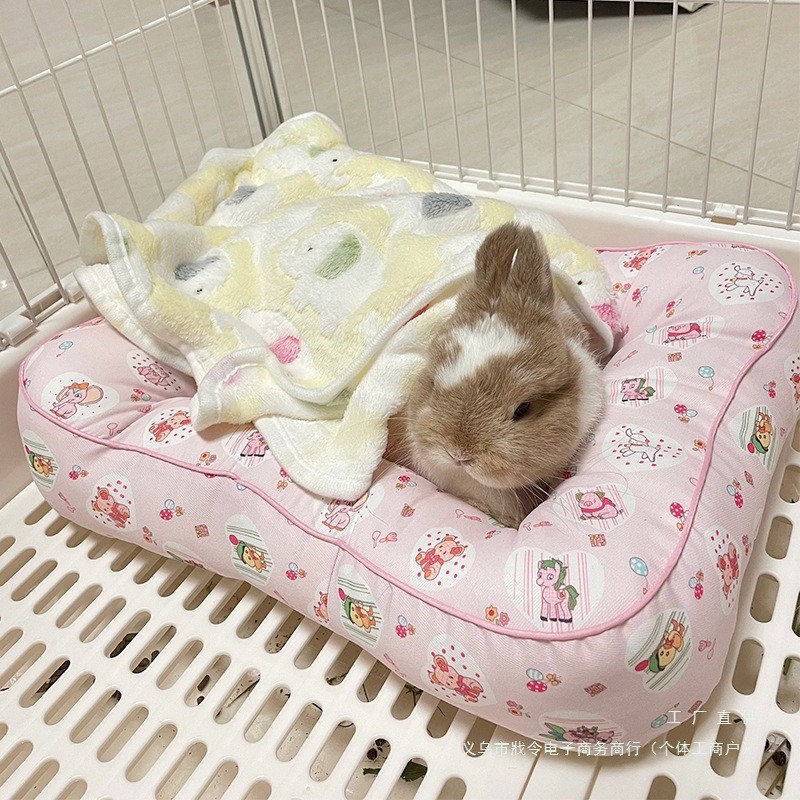 宠物兔子窝夏季垫子四季通用兔兔趴趴垫猫咪狗狗睡垫防水地垫加厚