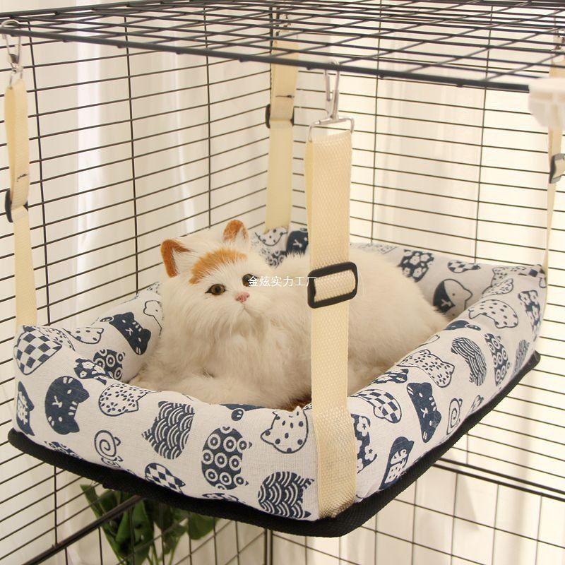 秋千夏季凉席窝猫窝床猫笼吊床宠物窝猫笼猫咪猫窝悬挂式挂挂床
