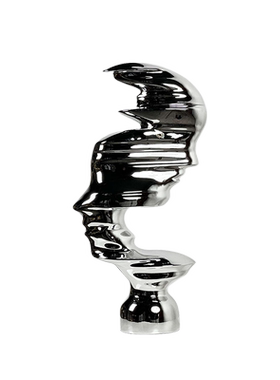 北欧现代样板间售楼处客厅玄关大厅桌面人物雕塑摆件天使饰品搭配