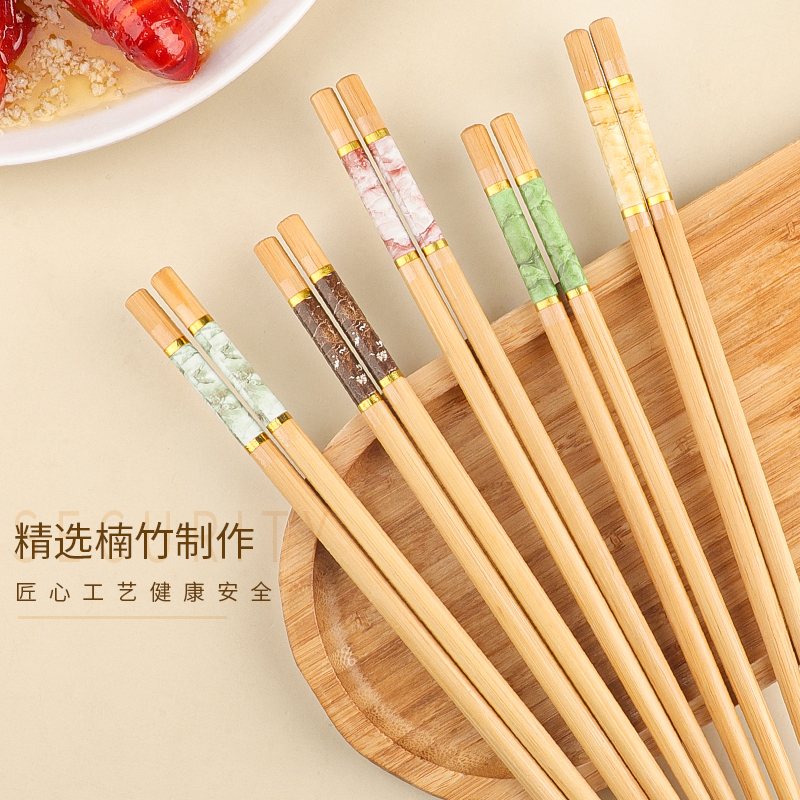 天然防霉木质饭店商用竹筷子高端