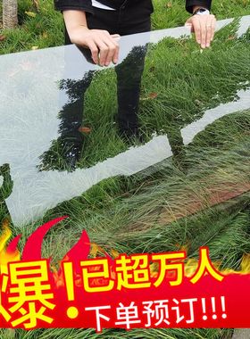 pc耐力板阳光板全透明有机软玻璃加厚防晒屋顶采光板雨搭棚阳光房