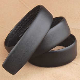 皮带男不带头头层牛皮自动真皮纳帕平纹腰带休闲商务适配金利皮带