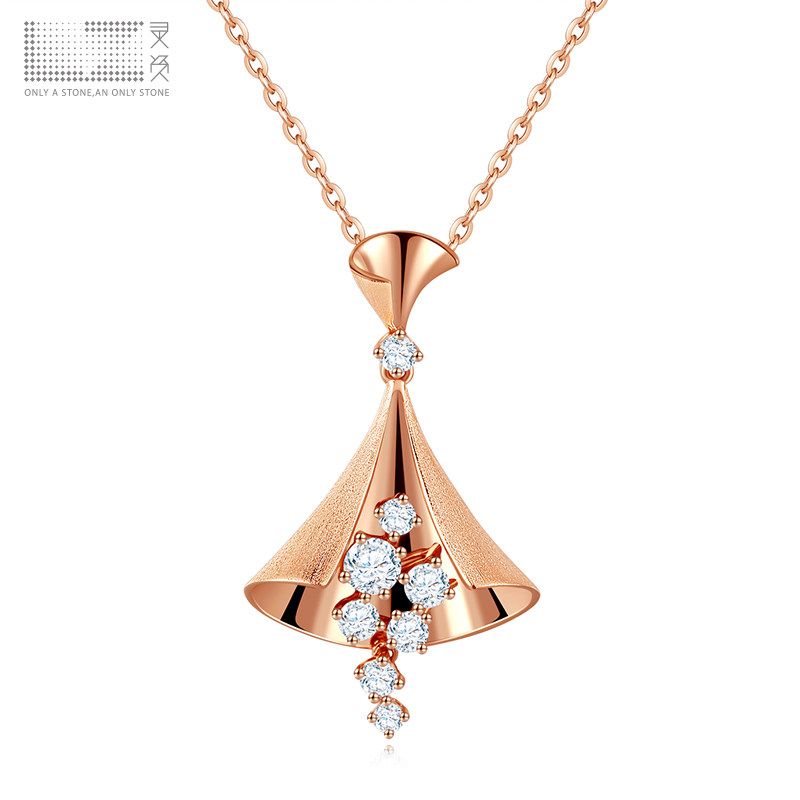 灵资素锦流芳钻石项链18K玫瑰金正品真钻吊坠生日礼物轻奢锁骨恋|ruв категории ювелирные изделия/алмаз/жадеит/золото, ювелирных алмазов (новая), монисто - от Buy2taobao.com для оказания профессиональной услуги покупки агента Taobao