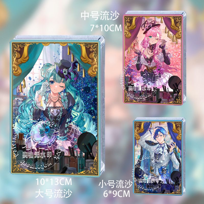 卡游初音未来映彩系列KAITO巡音流歌流麻流沙砖立牌同人谷子周边