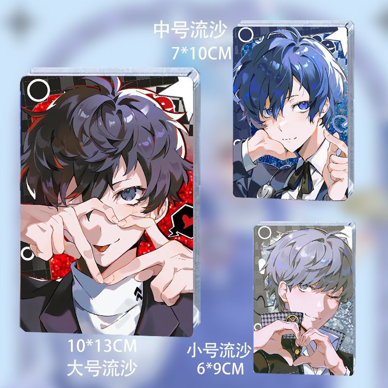 女神异闻录周边P5X雨宫莲结城理鸣上悠汐见琴音流麻流沙立牌谷子