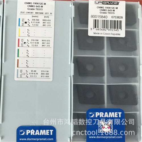 出售PRAEMT/普拉米特数控车刀片CNMG190612E-M T9315机床开粗刀头
