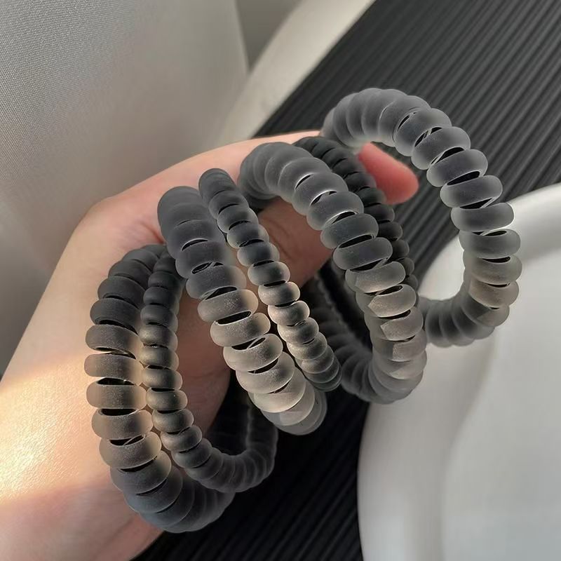 透色磨砂线发圈简约耐用高弹力