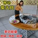 新款 农村移动柴火灶家用烧木柴铁锅炖灶台桌柴火鸡专用灶多功能灶