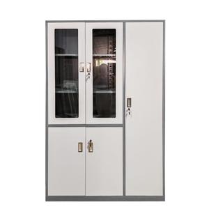 资料架钢制办公室文件柜实验室加厚铁皮资料案柜带锁书柜厂家