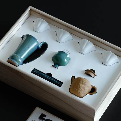 梵汝无物无欲紫砂茶壶混搭茶具套装手工陶瓷功夫茶具伴手礼诧寂风