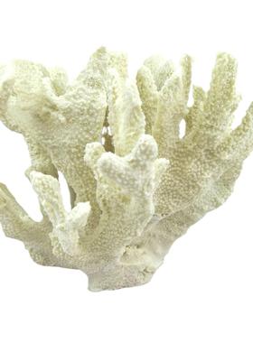 创意北欧风格仿真珊瑚树脂摆件简约样板房K客厅电视柜茶几家居摆