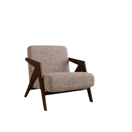 北欧理查德椅中古客厅阳台实木单人沙发椅设计师复古侘寂极简休闲