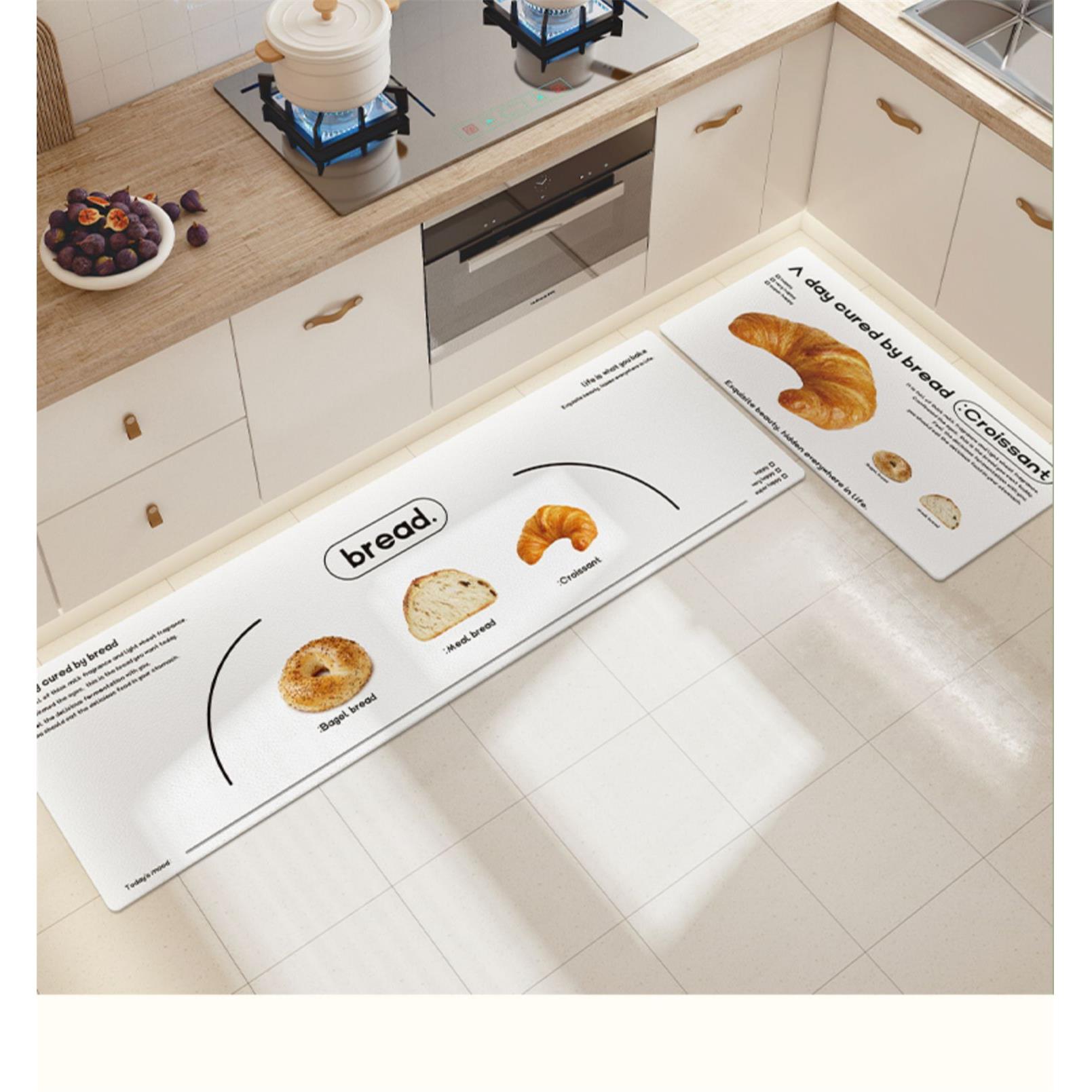 家门地垫防水防油厨房门用口地垫可XRLT-N25裁剪VC皮革地垫厨P房