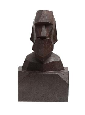 意式极简抽象人物冥想智者小雕塑样板房摆件办公室书柜装饰工艺品