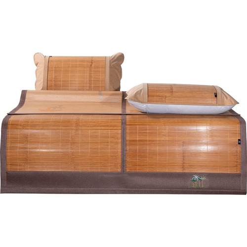 碳化竹席夏季竹编青竹席可折叠学生宿舍双面凉席家用席子