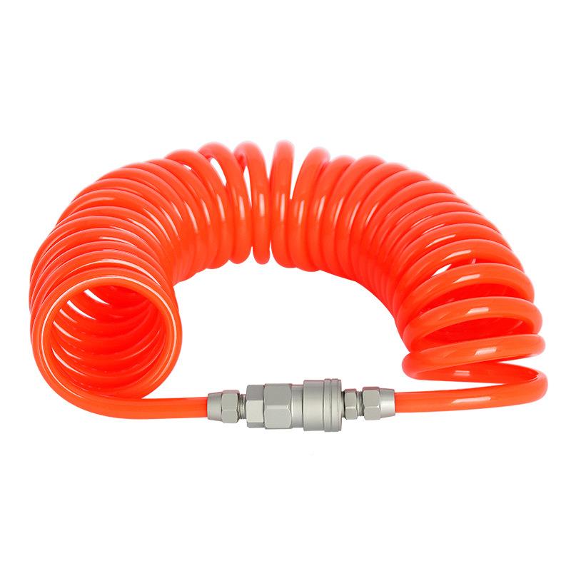 PU螺旋弹簧气气泵/大德压机气管8x5mm高压气管伸空螺旋软管管12x8