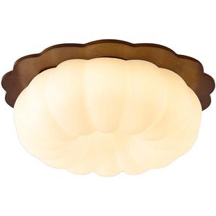 新中式 奶油风浪漫房间儿童房灯具 卧室吸顶灯现代简约南瓜灯法式