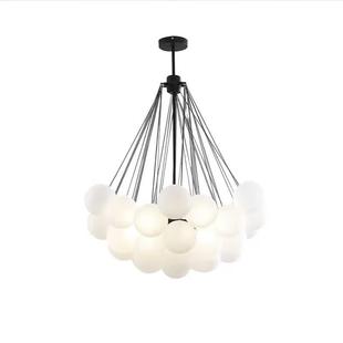 北欧现代简约磨砂玻璃客厅卧室餐厅吸顶灯设计师创意轻奢极简吊灯