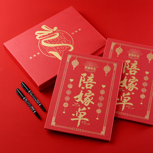 大全高档新娘陪嫁单女方婚庆用品