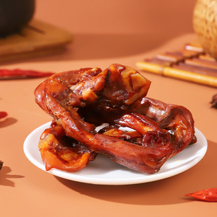 松发元卤旗舰店香烤卤味鸭锁骨潮汕特产小吃鸭货休闲零熟食老字号