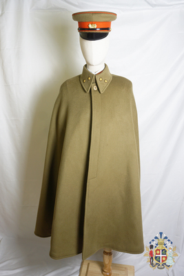 抗战影视剧爱国教育博物馆高档全毛羊绒面料将校斗篷披风
