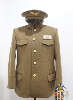 影视道具复刻50式空将帅冬季重磅全羊毛面料高干服