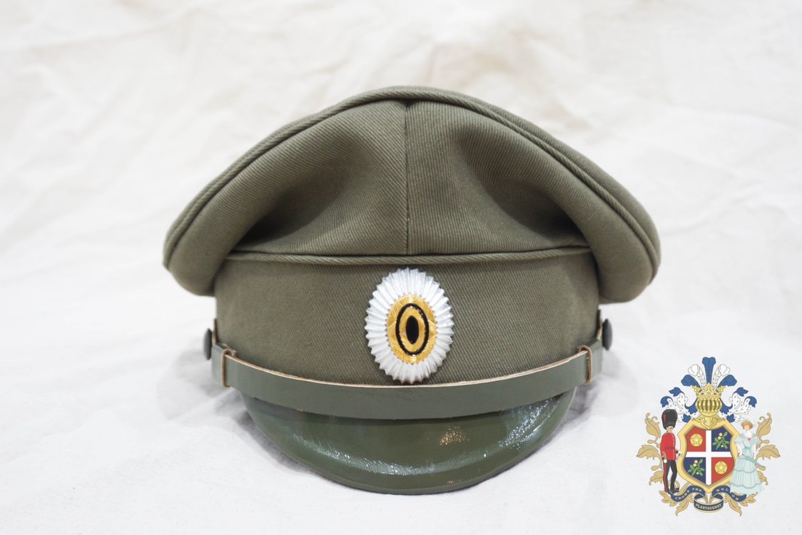 一战沙俄夏季棉布版军官大檐帽