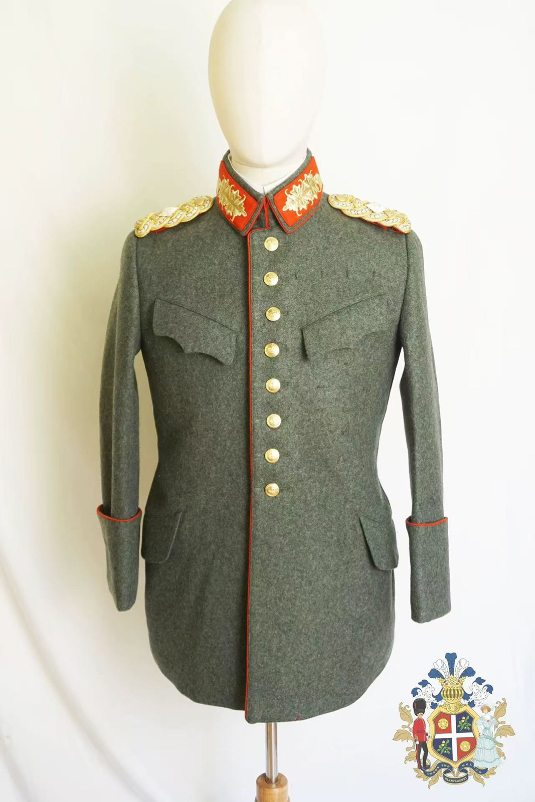 战地1cos一战德国帝德普鲁士M1910将官野战服常服半礼服