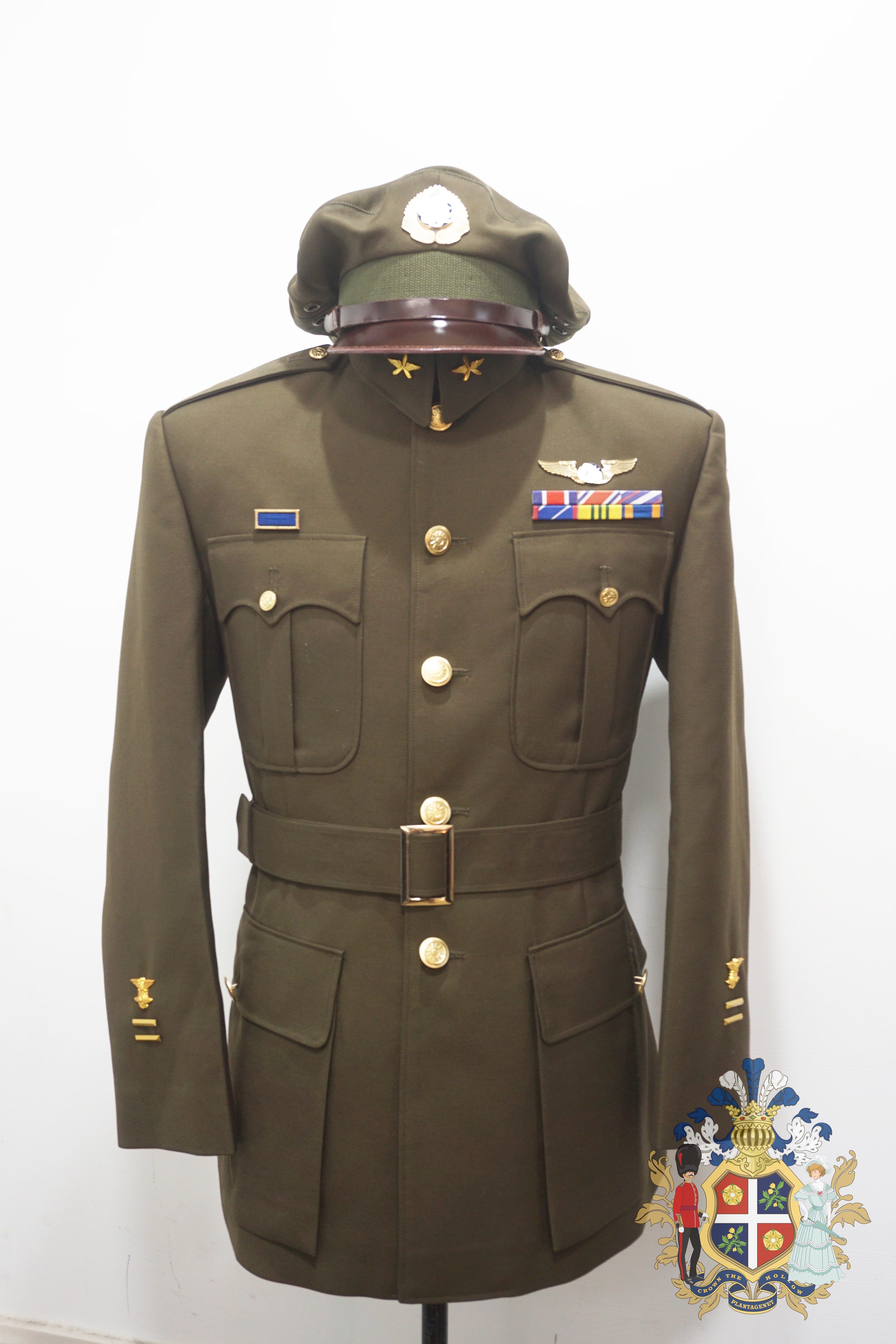 民国抗战时期影视道具后期版美式空军干部飞行员制服