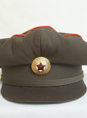 朝鲜DPRK女兵女军官波浪边软顶大檐帽