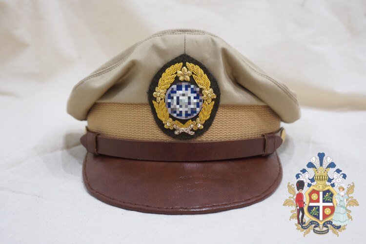 解放战争时期国军高级军官夏季卡其软帽大檐帽