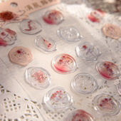 以玫瑰之名火漆印章烫金浮雕手账贴纸滴胶手帐礼物装 饰信封封口贴