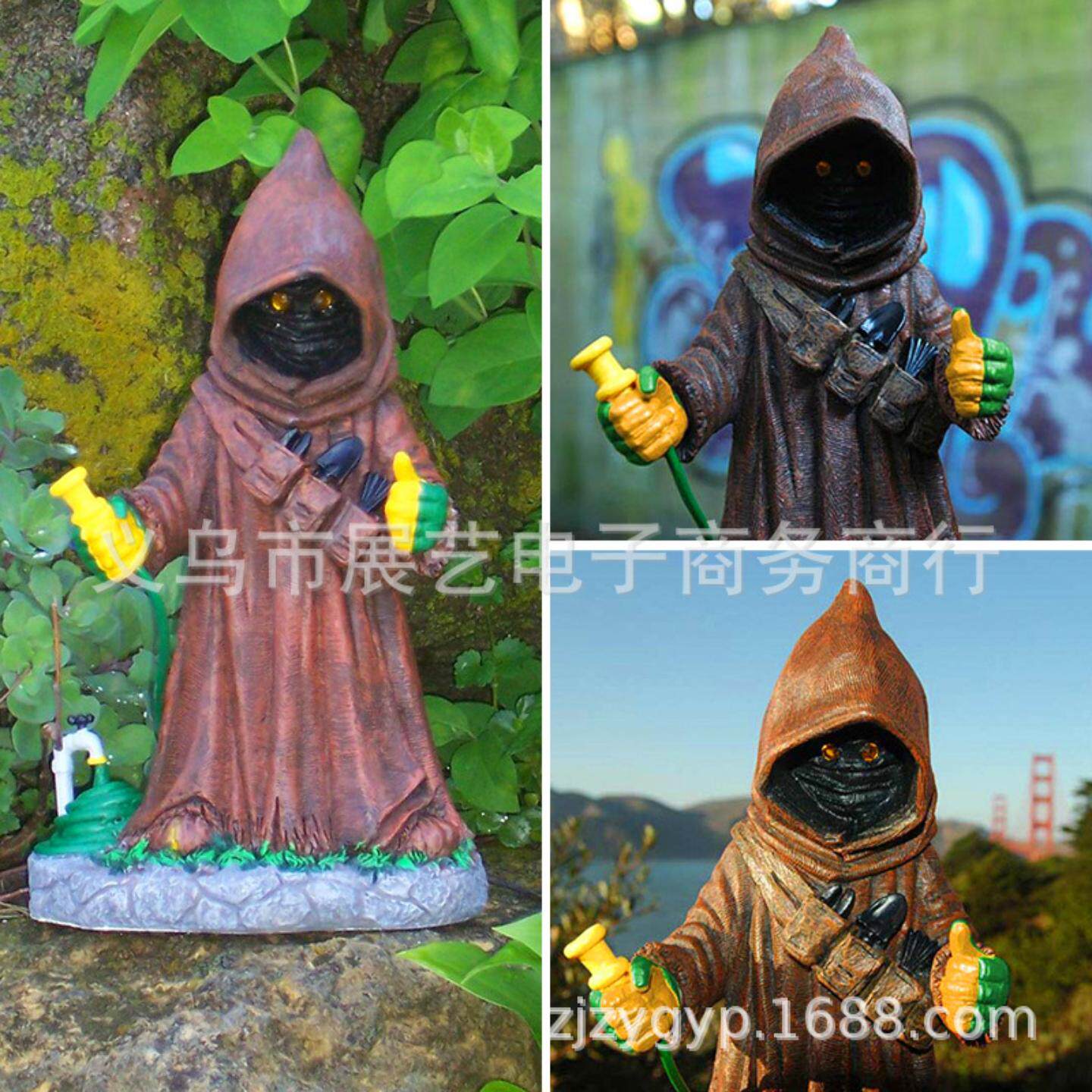 星球大战花园草坪雕塑户外庭院万圣节树脂工艺品摆件手工立体