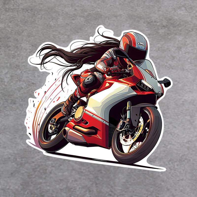 赛车个性创意反光车贴纸