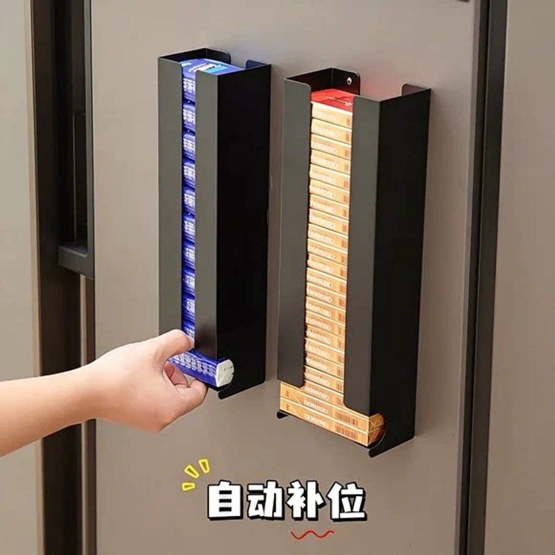 玄关壁挂手帕纸收纳盒磁吸小包纸巾收纳纸巾架餐巾纸入户门纸巾盒