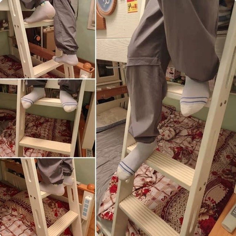 宿舍床防撞条梯子脚踏垫上床海绵防硌脚楼梯上铺爬梯神器床边软包
