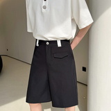2024夏款设计师撞色织带工装百搭五分休闲西装短裤K0427P60，男装休闲裤，电商C219