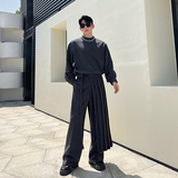 23秋秀款设计师韩版圆领开衫西装西裤马面裙三件套装W0617P215，男装休闲套装，电商C219