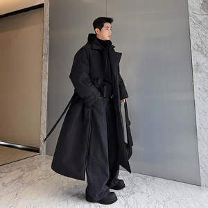 冬季秀款巴黎shi家oversize廓形加厚双排长款棉服两色W0671P245