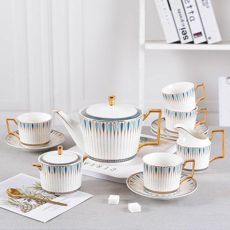 咖啡杯碟高档骨瓷英式下午茶