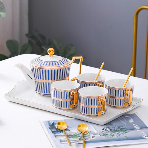 高档轻奢陶瓷咖啡杯具客厅茶具