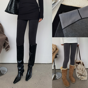 女秋冬加厚分区保暖零压感舒适不臃肿 高腰打底裤 十三粥 叁升温