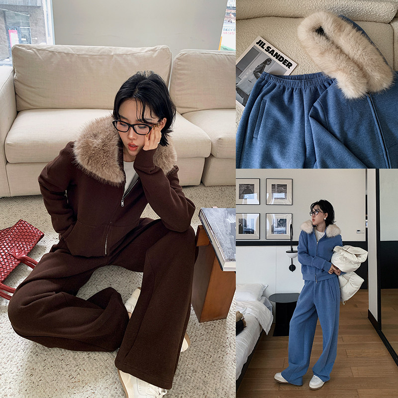 十三粥 随心所欲 慵懒休闲裤子外套套装通勤实穿简约百搭宽松遮肉,女装/女士精品,时尚套装,淘宝优惠券,粉丝福利购,淘宝优惠卷