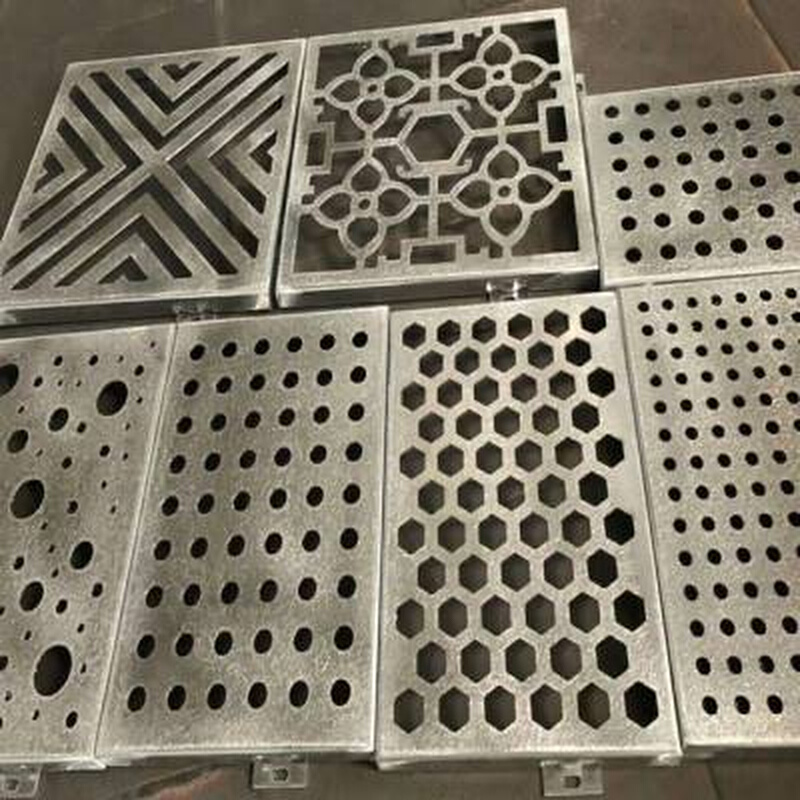 新品厂促铝单板冲孔木纹雕花镂空 异型吊I顶幕墙外墙造型 定制加