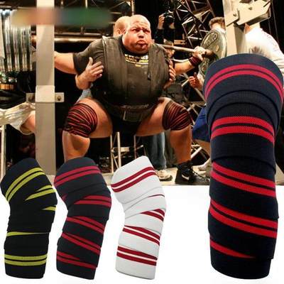 1pc Sports Knee Wraps Straps for Gym Workout Weightlifting F