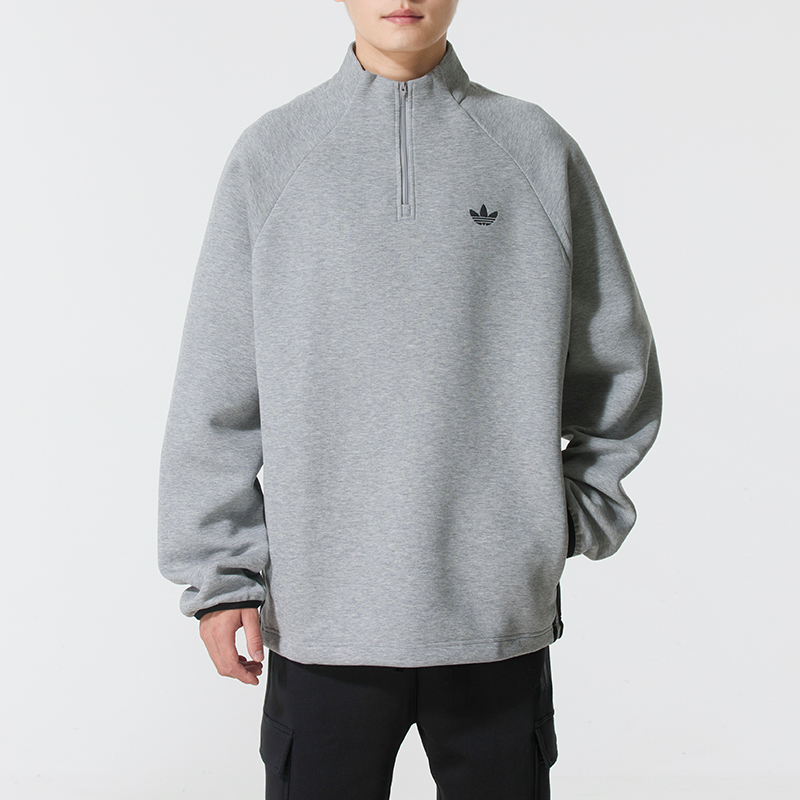 阿迪达斯（adidas）三叶草男装 2025冬季新款运动服跑步训练卫衣
