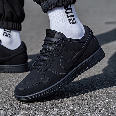 耐克Nike官方正品DUNK男鞋25冬季新款运动鞋休闲鞋黑武士低帮板鞋