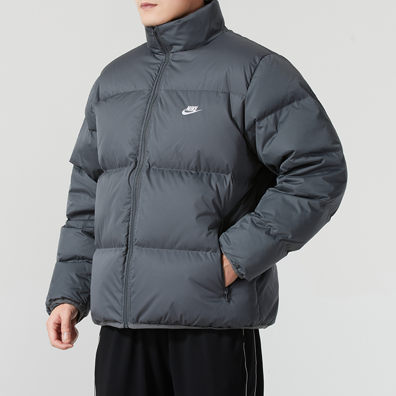 NIKE耐克短款羽绒服男士2025新款轻薄防风保暖运动服连帽羽绒衣